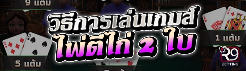 วิธีการเล่นเกมส์ไพ่ตีไก่ 2 ใบ 